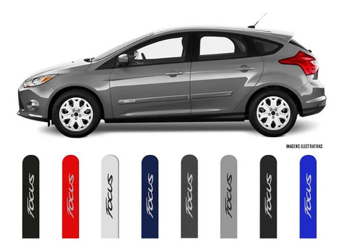 Friso Lateral Porta Ford Focus Cores Originais 2009 A 2019