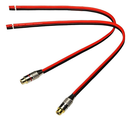 Cable De Bocina De 14 Awg Con Conector Hembra Phono Rca, 2