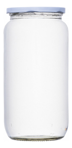 Frasco Conserva 1 Litro + Tapa Blanca 10 Unidades