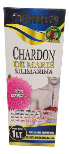 10 Tonicos Chardon De Marie Silimarina 1 Litro Cardo Mariano
