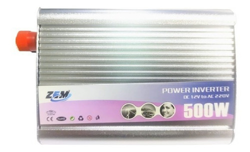 Inversor 500w Conversor Entrada 12v Saida 220v 50hz Usb