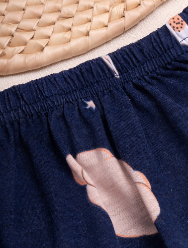 Conjunto Pijama Mujer Playera Pantalón Algodón Comoda Fresca