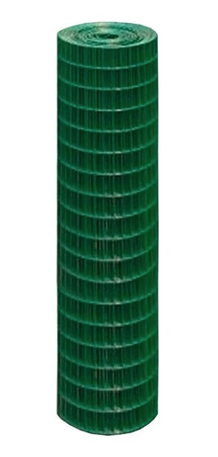 Malla Electrosoldada Galvanizada En Pvc Verde 1.50 X 25 Mt