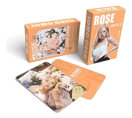 Photocard Kpop Blackpink Rose 54 Tarjetas Corean Pop