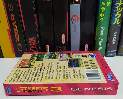 Streets Of Rage 3 - Box Do Jogo (mega Drive) (genesis)