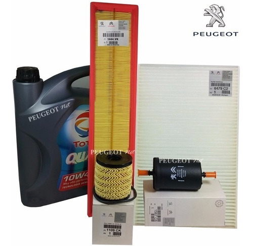Kit 4 Filtros + Aceite Total 7000 307 308 408 C4 1.6 16v N