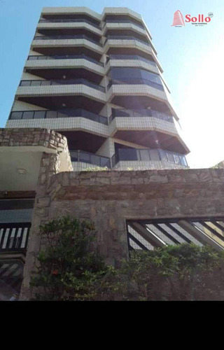 Imagem 2 de 13 de Edifício Arkansas Apartamento Com 3 Dormitórios À Venda, 106 M² Por R$ 415.000 - Caiçara - Praia Grande/sp - Ap0705
