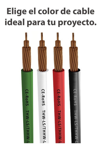 Imagen 5 de 7 de Caja 100mts Cable Blanco Cal 12 Awg Kobrex Vinikob 100%cobre