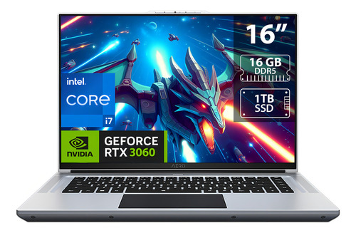 Laptop Gamer Gigabyte Aero Nvidia Rtx 3060 I7 16gb 1tb W11 Color Plateado