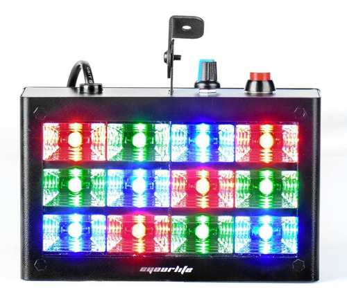 Foco Led Luz Estraboscópica 12 Led Rgb Corte Imagen Fiesta