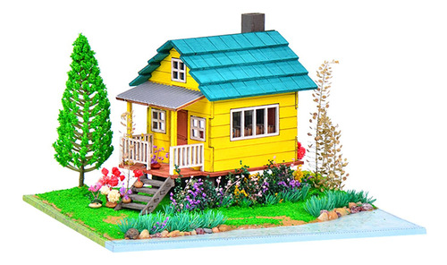 Miniatura De Casas De Muñecas Diy, Casa Pequeña Hecha A