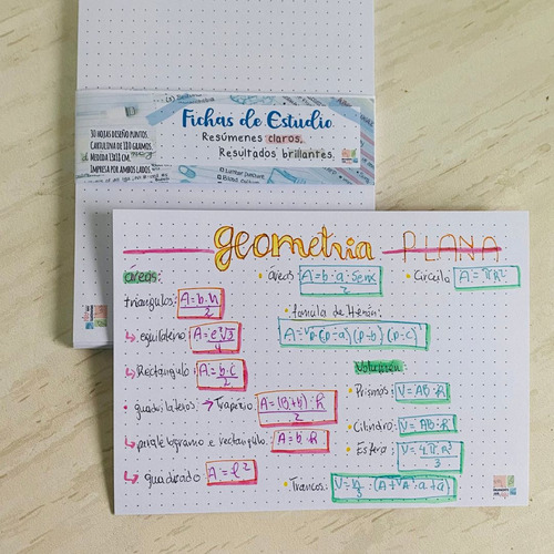 Flashcard - Fichas De Estudio - Bibliográficas Hojas Puntos