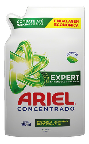 Sabão concentrado Ariel Expert expert sachê 900 ml