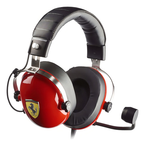 Headset Thrustmaster T-racing Scuderia Ferrari Edition Dts Cor Vermelho