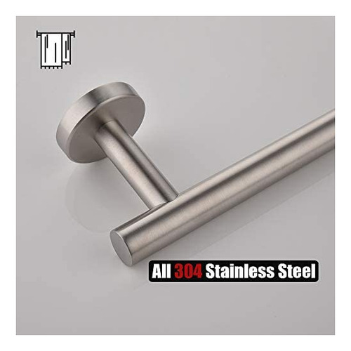 Toallero De Baño Jqk 27 Pul Acero Cepillado