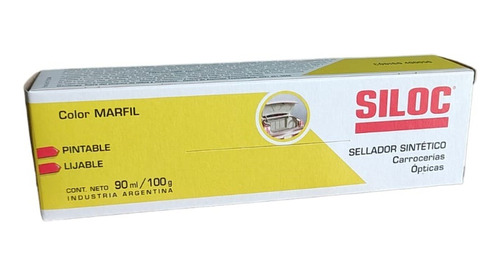 Sellador Sintetico Siloc Carroceria Optica Marfil 100g