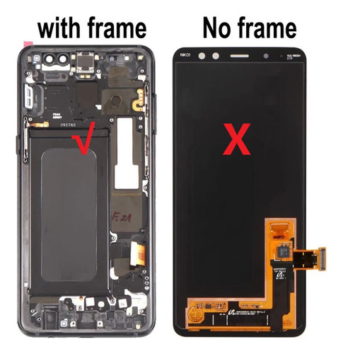 Pantalla Lcd Con Marco Para Samsung A8 2018 A530 Incell