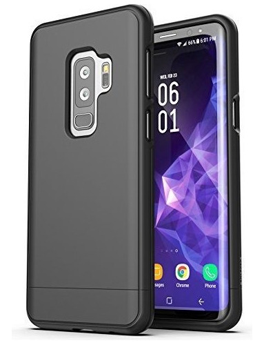  Funda Protector Compatible Con Samsung Galaxy S9 Plus Negro