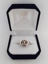 Comprar Anillo Profesión - Oficio Contador En Plata , Oro Y Ónix 