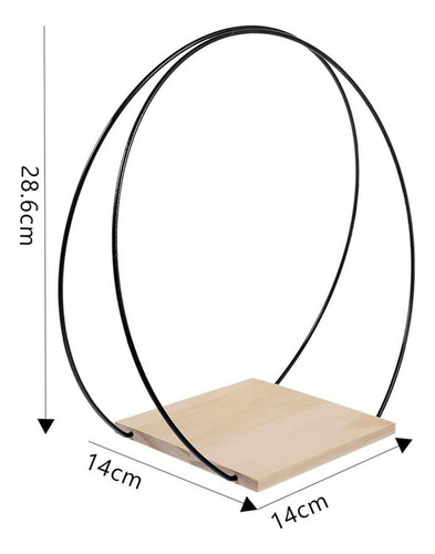 2025 Centro De Mesa Con Aro Floral, Guirnalda De Madera Con
