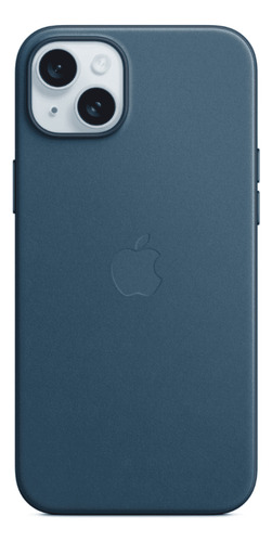 Case Tecido Finewoven Magsafe iPhone 15 Plus Azul Pacífico