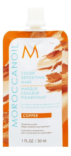 Moroccanoil Máscara Color Temporal Nutritiva Copper 30ml