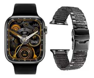Combo Smart Watch Zks9 Max Serie 9 Y Correa Acero Luxury