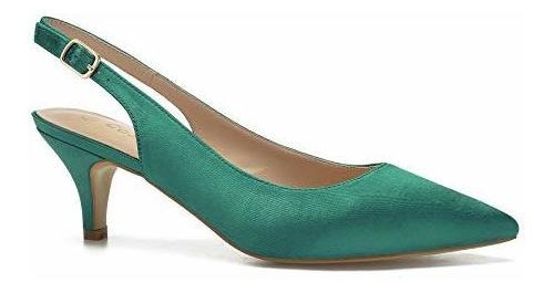 Comeshun Zapatos Para Mujer Slingback Kitten Tacones Cerrado