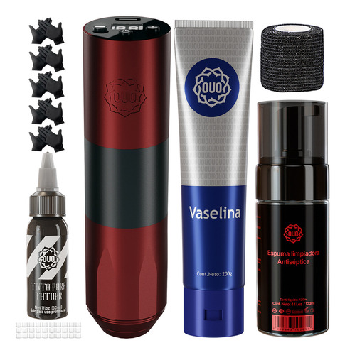 Kit Para Tatuar Inalámbrico Ouo Una Sola Pasada Con 1214rl