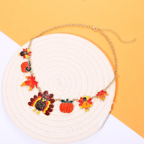 Faerliiry Collar De Otoño De Acción De Gracias, Collar De De
