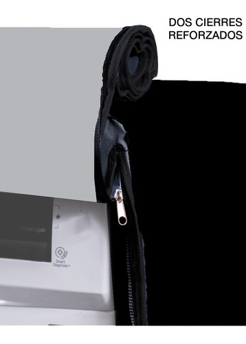 Imagen 3 de 7 de Cubre Lavarropas Impermeable Carga Frontal Fijacion Trasera