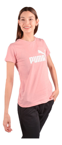 Remera Puma Essentials Logo De Mujer 2471 Mark