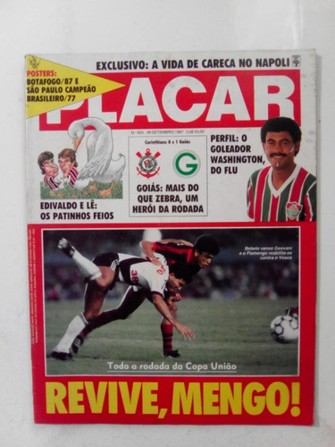 Revista Placar 904 Sem Extra Fluminense São José Napoli 1987