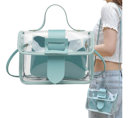 Bolsa De Mensajero Transparente, Monedero Transparente
