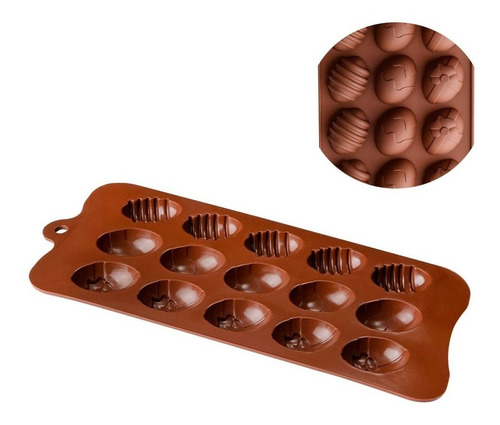 Forma Em Silicone Para Ovinhos De Chocolate Páscoa 