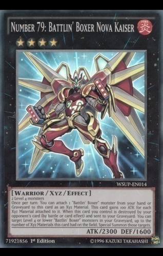 Number 79: Battlin Boxer Nova Kaiser Yugioh (Usado)