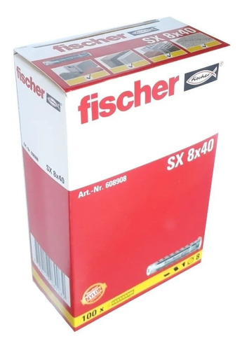Tarugos  Nylon Sx8 Fischer Sx Caja Por 100 Unidades