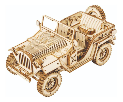 Rompecabezas 3d, Modelo Militar De Jeep, Años 40