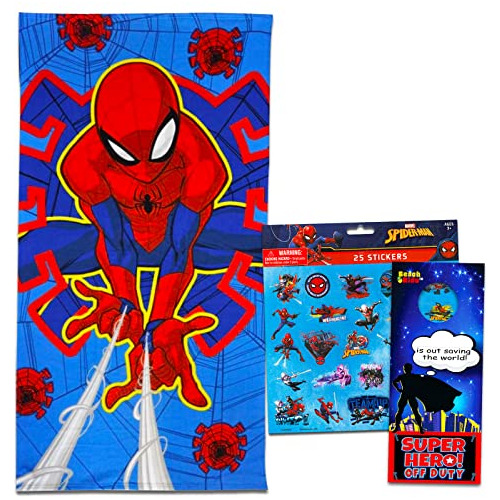 Conjunto De Toallas De Playa De Spiderman ~ Toallas De ...