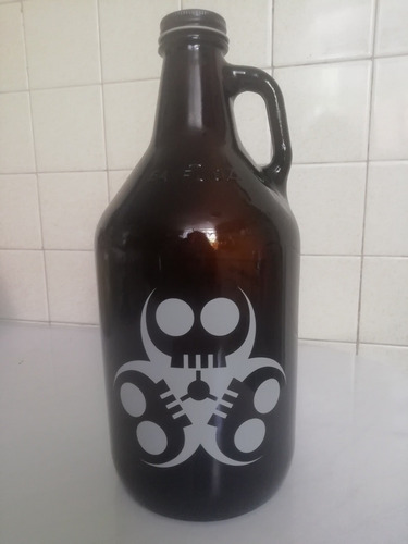 Botella, Growler Cervecería Calavera 