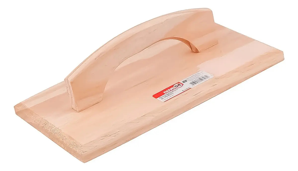Desempenadeira de Madeira 160x270mm Nove54 para Construção Civil
