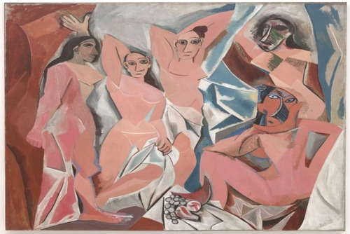 Picasso - Les Demoiselles D'avignon 1907 - Lamina 45x30 Cm.