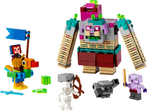 Plego® Minecraft® O Duelo Com O Devorador: Brinquedos Educativos Perfeitos Para Crianças De 8 Anos Presente De Aniversário Com Brinquedos De Minecraft Que Estimulam A Criatividade!/p