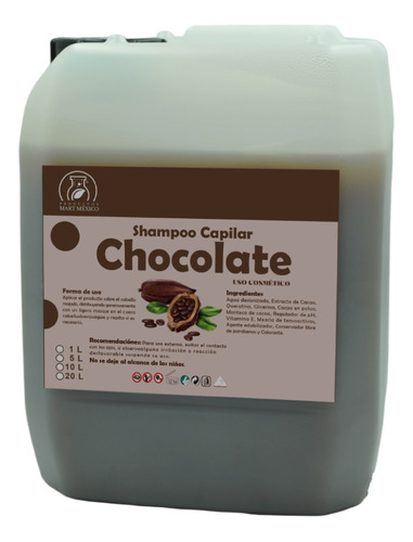  Shampoo De Chocolate 10 Litros