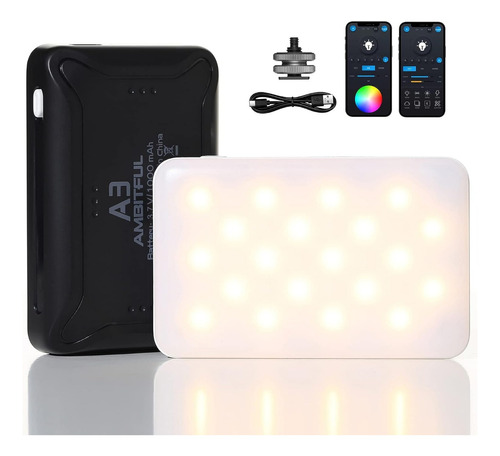 Lampara Luz Led Rgb Pára Camaras Recargable