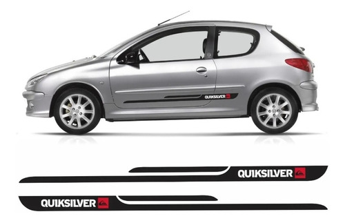Adesivo Faixa Lateral Peugeot 206 Quiksilver Qks03