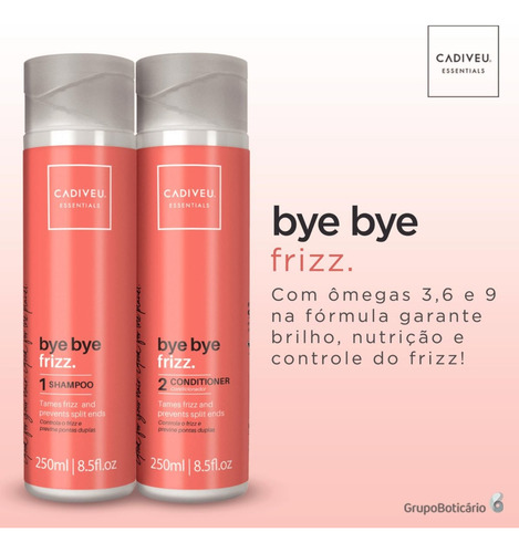 Kit Cadiveu Essentials Bye Bye Frizz Shampoo + Condicionador