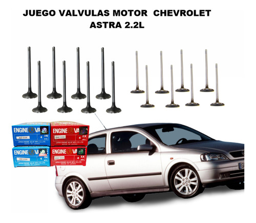 Juego Valvulas Motor  Chevrolet Astra 2.2l