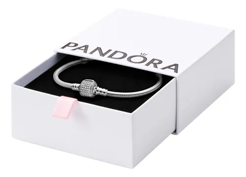 PANDORA ブレスレット 17cm Bracelet Pandora Moments Sparkling Pavé Clasp Snake Chain