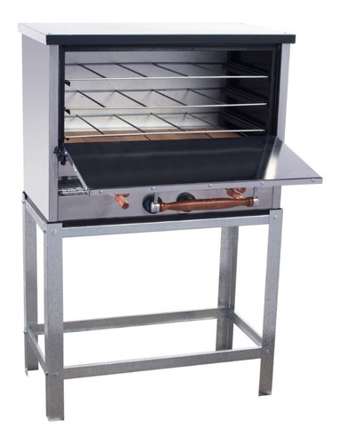 Horno Pizzero 6 Moldes Con Carlitera Acero Inoxidable